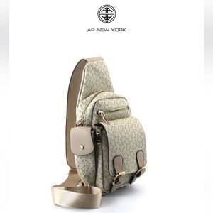 AR New York Beige Crossbody Bag